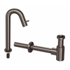 INK 5B Ensemble robinet de lave-mains - robinet de lave-mains sur pied - haut cintré - siphon design - Metal black SW693095