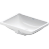 Duravit Philippe Starck 3 lavabo encastré par le dessous sans trou de robinet 49x36cm avec Wondergliss blanc 0313920