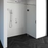 Saniclass Create douchedeur 180x200cm 2-delig profielloos met antikalk en 8mm veiligheidsglas chroom glans SW223803 Saniclass Create douchedeur 180x200cm 2-delig profielloos met antikalk en 8mm veiligheidsglas chroom glans SW223803