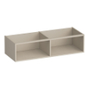 BRAUER Flourish armoire latérale - 119x30x45.5cm - avec 2 compartiments de rangement beige mat SW1200419