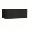 H&R Badmeubelen Juice Wastafelonderkast - 100x45x40cm - linkerhoek afgerond - 3D-front - 1 lade - geïntegreerde greep - basalt SW1259841