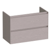 BRAUER Inspire meuble sous-lavabo peu profond 80 2 tiroirs softclose - sans poignée - 1 découpe pour siphon - Timber Greige SW1200787