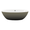 Xenz Britt vrijstaand bad 190x94x60 bicolor wit/klei met afvoer/overloopcombinatie inox SW380179 Xenz Britt vrijstaand bad 190x94x60 bicolor wit/klei met afvoer/overloopcombinatie inox SW380179