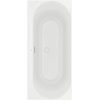 Villeroy & Boch Loop baignoire duo - 180x80cm - rectangulaire/baignoire intérieure ovale - acrylique Stone White mat SW693632