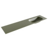 Mondiaz BIG small Army solid surface inbouw wastafel 190cm rechts SW434345 Mondiaz BIG small Army solid surface inbouw wastafel 190cm rechts SW434345