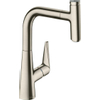 Hansgrohe Talis Select S robinet de cuisine 22cm avec douchette extractible et bec rotatif 150° look inox SW95070