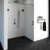 Saniclass Create douchedeur 150x200cm 2-delig profielloos met antikalk en 8mm veiligheidsglas zwart mat SW223838 Saniclass Create douchedeur 150x200cm 2-delig profielloos met antikalk en 8mm veiligheidsglas zwart mat SW223838