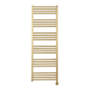 Crosswater MPRO Radiateur sèche-serviettes électrique - 140x50cm - 600 Watt - laiton brossé (or) SW670266