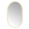 Hotbath &MORE Miroir Ovale éclairage LED direct et indirect chauffage de miroir réglable avec télécommande Inox 316 SW1246146