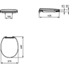 Ideal Standard Contour 21 Closetzitting Donkergrijs SW115031