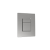 QeramiQ Push Metal Thin Plaque de commande - pour Grohe Skate - 2 boutons - inox brossé SW1239431