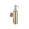 Fortifura Calvi zeepdispenser - wand - rond - Geborsteld Messing PVD (Goud) SW1111569