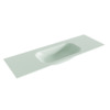 Mondiaz BIG small Greey solid surface inbouw wastafel 140cm midden SW432034 Mondiaz BIG small Greey solid surface inbouw wastafel 140cm midden SW432034