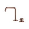 Hotbath Archie Wastafelmengkraan - 2 gats - zonder waste BCP - PVD - geborsteld koper SW798804