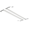 INK Barre d'éclairage - 70x2x1cm - LED IP44 - 4200K - pour miroir ou armoire de toilette - Argent SB8302110