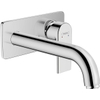 Hansgrohe Vernis Shape 1 greeps wastafelkraan - inbouw - voor wandmontage - voorsprong 20 - 7 cm - hoogglans chroom SW651511