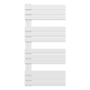 Belrad Radiateur sèche-serviettes - gauche - raccordement/comb - 1200X600mm- Blanc SW1152674
