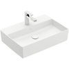 Villeroy & Boch memento 2.0 opzetwastafel - 60x42cm - met 1 kraangat - zonder overloop CeramicPlus - Stone White (mat wit) SW209588