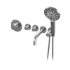 Brauer Chrome Edition Mitigeur bain sur gorge avec 2 robinets d'arrêt, bec déverseur et douchette 3 jets Chrome SW398014 Brauer Chrome Edition Mitigeur bain sur gorge avec 2 robinets d'arrêt, bec déverseur et douchette 3 jets Chrome SW398014