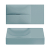 Clou Vale fontein 38 cm zonder kraangat rechts mat blauw keram SW809552