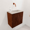 Mondiaz JOYA-DLUX Meuble de toilette 40cm - couleur Ruby - Lavabo FAYE position Droite Sans trou de robinet couleur Opalo SW1423680