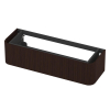 INK Concept R Meuble sous-lavabo - 140x45x35cm - 1 tiroir - poignées en applique - fraisées - coins arrondis - MDF - dark veneer SW1405478