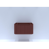 H&R badmeubelen Juice Meuble sous vasque - 80x45x40cm - coins arrondis - façade 3D - 1 tiroir - poignée intégrée - terra mat SW867671
