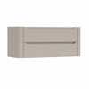 H&R Badmeubelen Juice Meuble sous lavabo - 120x45x50cm - coins arrondis - 2 tiroirs - poignée intégrée - beige mat SW1489820