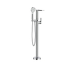 Crosswater Fuse Robinet de baignoire - sur pied - avec ensemble de douchette à main - Chrome SW927944
