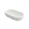 INK One vasque à poser - 33x19x10cm - ovale - polystone blanc mat SW440120