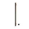 Hotbath &MORE Handdoekradiator - 19x115cm - vierkant - 1 stangen - verticaal - met schakelaar - tuscan bronze (brons) SW1245834