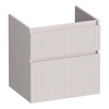 BRAUER Delight Wavy meuble sous-lavabo 60 2 tiroirs softclose - sans poignées - 1 découpe pour siphon - sable mat SW1199620