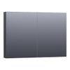 Saniclass Plain Spiegelkast 99x70x15cm Black Wood SW392972 Saniclass Plain Spiegelkast 99x70x15cm Black Wood SW392972