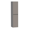 BRAUER Adore badkamerkast - 160x35x35cm - met 2 deuren greeploos links- of rechtsdraaiend mat taupe SW370919