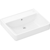 Hansgrohe Xanuia Q Wastafel/Fontein - 60x48cm - inbouw - zonder kraangaten - met overloop - smartclean - glans wit SW1164959