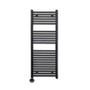 Sanicare Lumara Radiateur electrique - 120x50cm - 750W - thermostat noir - en bas à gauche - aluminium - noir mat SW1581513