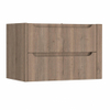 H&R Badmeubelen Juice Meuble sous vasque - 80x45x50cm - angle droit arrondi - 2 tiroirs - poignée intégrée - charleston SW1488982