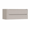 H&R Badmeubelen Juice Meuble sous vasque - 120x45x50cm - angle gauche arrondi - 2 tiroirs - poignée intégrée - beige mat SW1489906