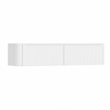 H&R Badmeubelen Juice Wastafelonderkast - 180x45x40cm - linkerhoek afgerond - 3D-front - 2 lades - geïntegreerde greep - wit mat SW1260386