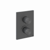 Crosswater 3ONE6 Crossbox Élément de finition - thermostatique - 3 fonctions - slate (gunmetal) SW927906