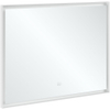 Villeroy & Boch Subway 3.0 spiegel - 100x75cm LED licht rondom - mat zilver SW641589