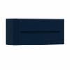 H&R Badmeubelen Juice Meuble sous-vasque - 120x45x50cm - coins arrondis - 2 tiroirs - poignée intégrée - chêne bleu SW1490022
