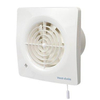 Vent-Axia Supra 100 HT ventilateur de salle de bain avec capteur d'humidité avec minuterie avec cordon de tirage 97 m3/h Blanc SW722335