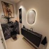 MONDIAZ TURE-DLUX Meuble toilette - 120cm - Urban - EDEN - vasque Lava - position centrale - 1 trou de robinet SW1103674