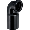Geberit wandclosetbocht - 90 graden - voor verticale montage - zwart 0712589