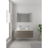 Bruynzeel Combo badmeubelset 120x45cm 2 wasbakken 4 lades met spiegel met softclose ceramic orlando eiken SW383564 Bruynzeel Combo badmeubelset 120x45cm 2 wasbakken 4 lades met spiegel met softclose ceramic orlando eiken SW383564