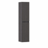 HR badmeubelen Colonne haute - 35x35x170cm - façade 3D - 2 portes - ouverture à gauche - sans poignée - wengé SW871413
