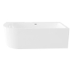 Best design Living semi-libre 180x80x60cm droite acrylique blanc brillant SW811988 Best design Living semi-libre 180x80x60cm droite acrylique blanc brillant SW811988