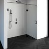 Saniclass Create douchedeur 180x200cm 2-delig profielloos met antikalk en 8mm veiligheidsglas zwart mat SW223799 Saniclass Create douchedeur 180x200cm 2-delig profielloos met antikalk en 8mm veiligheidsglas zwart mat SW223799