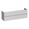 BRAUER Adore Wavy meuble sous-lavabo 160 4 tiroirs softclose - sans poignée - 2 découpes pour siphon - Forest Seashell SW1198624